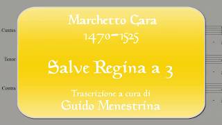 Marchetto Cara 14701525  Salve Regina a 3 [upl. by Oz]