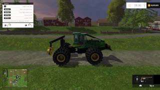 Farming Simulator 2015 Testing JOHN DEERE 748H LS 2015 V10 [upl. by Joleen852]