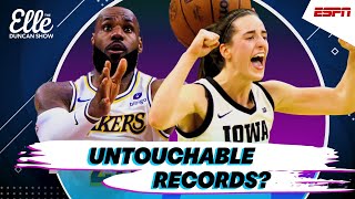 LeBron James amp Caitlin Clark break records amp make history  The Elle Duncan Show [upl. by Ynaffik]