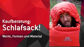 Der Schlafsack Formen Werte Material und Extras [upl. by Jacquelynn871]