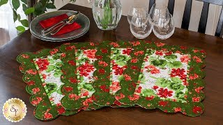 How to Make Scalloped Placemats  A Shabby Fabrics Sewing Tutorial [upl. by Eilram]