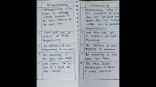 Different Between Multiprogramming And Multiprocessing Operating System [upl. by Yoshio]