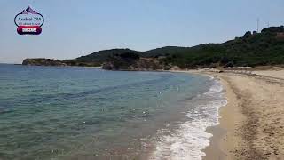 Greece Halkidiki Sithonia Platania Camping beach [upl. by Aicener596]