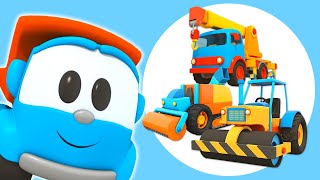 Car cartoon full episodes amp street vehicles for kids  Leo the truck amp toy trucks for kids [upl. by Blackburn475]