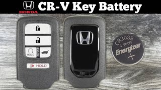 2017  2022 Honda CRV Key Fob Battery Replacement  How To Change Replace CRV Remote Batteries [upl. by Ahsir]