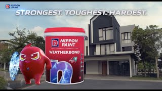 Nippon Paint Weatherbond  THE STRONGEST TOUGHEST HARDEST exterior paint [upl. by Acinad]