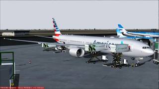 AA931 777300ER AMERICAN AIRLINES MIAMI  BUENOS AIRES EZE [upl. by Anoy]