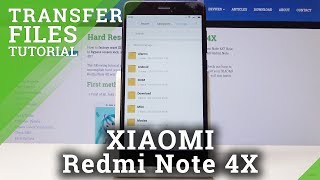 How to Transfer Files in XIAOMI Redmi Note 4X  Move Media [upl. by Lorette251]