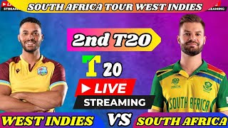 LIVE WI vs RSA 2nd t20 2024 live wi vs sa today  LIVE WEST INDIES vs SOUTH AFRICA 2nd t20 score [upl. by Koah]