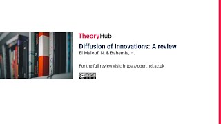 Diffusion of innovations A review [upl. by Marianne]