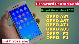 OPPO A37 A57 A71 A83 F1 F3 Hard Reset  All Type Password Pattern Lock RemovePattern Unlock [upl. by Berner788]