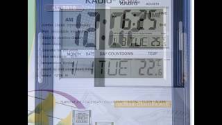 Reloj Pared Digital Kadio Termometro Timer Alarma Calendario [upl. by Atelahs739]