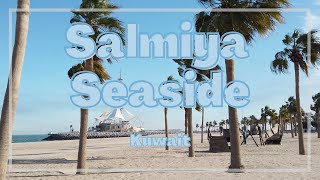 Salmiya Seaside Walk  Kuwait Travel Vlog [upl. by Nairot162]