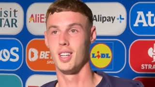 Cole Palmer Post Match Interview England vs Slovenia 00 [upl. by Akenal47]