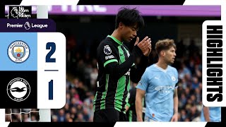 PL Highlights Man City 2 Brighton 1 [upl. by Odnomor197]