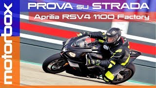 Aprilia RSV4 1100 Factory  DNA racing  La prova in pista [upl. by Aneertak445]