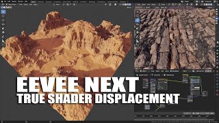 Procedural Displacement Textures With EEVEE NEXT Blender 42 [upl. by Eellehs]