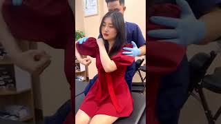 Hot chiropractor  chiropractic  chinese chiropractic  Nancy momoland video  Nancy chiropractic [upl. by Alol922]