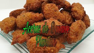 43 Recette Accras de Banane Plantain Accras Végan Green Plantain Accras recipe [upl. by Gosselin377]