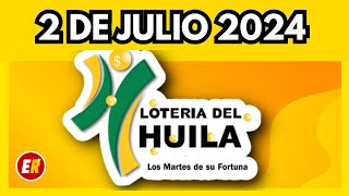 Resultado de LOTERIA del HUILA del martes 2 de julio de 2024 💫✅💰 [upl. by Fafa]