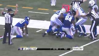 Colts VS Giants Preseason 2014 HIGHLIGHTS [upl. by Lyndsey]