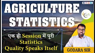 Agriculture Statistics एक ही Session में पूरी Statistics  ICAR JRF  NET  PrePG  CUET  MET [upl. by Nicodemus]