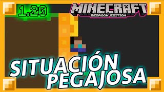 CÓMO HACER EL LOGRO SITUACIÓN PEGAJOSA MÁS FÁCIL MINECRAFT 120 [upl. by Sitto922]