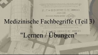 Medizinische Fachbegriffe Teil 3 Übersetzung zum lernen und üben [upl. by Mindy714]