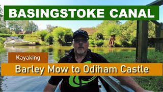 Basingstoke Canal Barley Mow to Odiham Castle By Kayak [upl. by Ilyse]