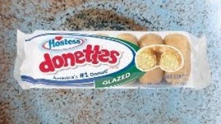 Hostess Donettes Glazed Donuts Review [upl. by Elissa120]