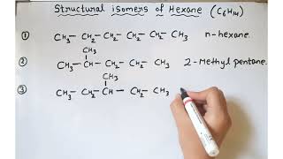 Draw all possible isomers of hexane [upl. by Ynneg]