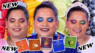 FRUIT THEMED EYESHADOW QUADS by Dede Signature🍍 5 LOOKS  Swatches  Karen Harris Makeup [upl. by Sheehan]