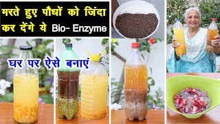 घर पर बनाएं जादुई Bio Enzymes  💪 रसोई के कचरे से सफाई और पौधों के लिए खाद  Unique farming [upl. by Ecirtel]