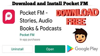 How to Download Pocket FM app  Download Pocket FM Stories Audio Books amp Podcast  Techno Logic [upl. by Assilrac]