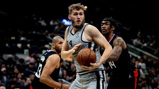 Highlights Jock Landale First Career Start  10 PTS 11 REB  San Antonio Spurs vs LA Clippers [upl. by Butch]