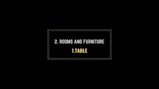 Daily Use English With Easy Sentences  2 Rooms and Furniture  1 Table  BOOSTER ENGLISH [upl. by Trude439]