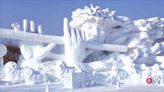 Snow and Ice Festival in the World  Harbin International Ice and Snow Sculpture Festival [upl. by Coralie]