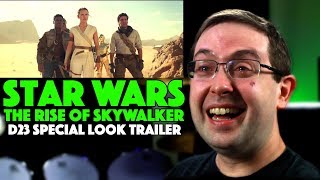 REACTION Star Wars The Rise of Skywalker D23 Special Look Trailer  Daisy Ridley Movie 2019 [upl. by Namyaw]