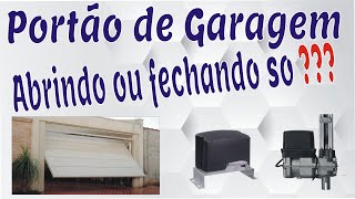 PORTÃO DE GARAGEM ABRINDO OU FECHANDO SÓ [upl. by Calhoun]