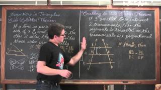 Side Splitter Theorem Proportions in Triangles [upl. by Assinna]