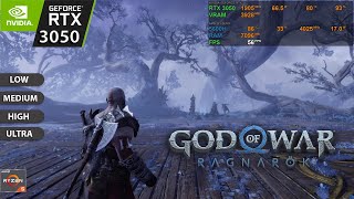 GOD OF WAR RAGNAROK on RTX 3050 laptop 75W  Ryzen 5 5600h All Settings  Frame generation tested [upl. by Mohorva]