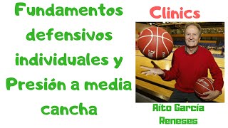 Clinic Baloncesto Aito Garcia Reneses Presión a media cancha a partir de conceptos defensivos 1×1 [upl. by Alfred382]