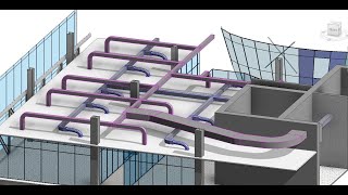 Revit MEP HVAC Ductwork lay out Supply amp Return Duct  Diffusers Part 1 [upl. by Fairman]