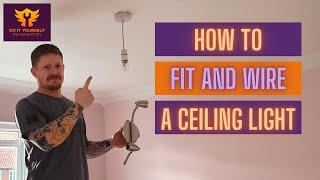 How to Change a Ceiling light  Replacing a Rose Fitting [upl. by Yekim]