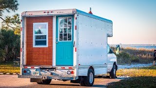 Tour of Our Tiny House Camper Box Truck Conversion [upl. by Ettesoj]