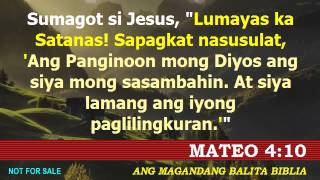 Magandang Balita Biblia  Mateo 4 [upl. by Eachern]