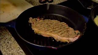 Sirloin Steak Pan Fried With Basil amp Garlic [upl. by Agnella]