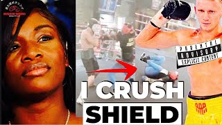 Claressa Shields Reveals Details of Sparring Incident with Russian Fighter Artur Ahmetovs [upl. by Uon103]