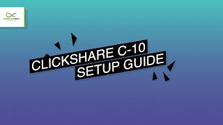 Clickshare Unboxing and Setup [upl. by Aytac765]