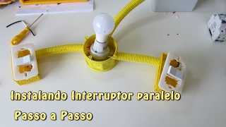 Como instalar interruptor paralelo  three way [upl. by Nnyleitak]